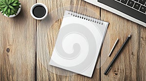 statiery note pad on desk