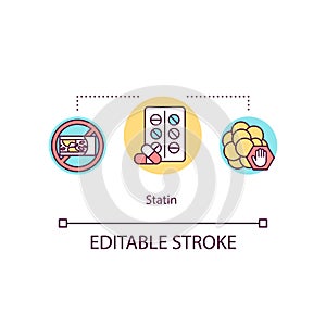 Statin concept icon