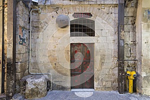 Station 7 of the Via Dolorosa, in the old city of Jerusalem, Israel.