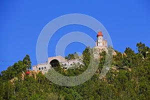 Station and cabins of the cable car in zacatecas mexico II