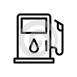 Station vector thin line icon