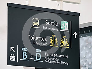 Station Multilingual Signage