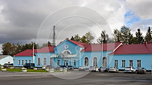 Station Square in Apatity. North of Russia