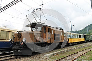 The station St. Moritz in Switzerland.