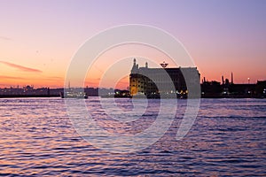 Haydarpasa Train Station at Twilight  photo