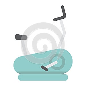 Stationary bicycle flat icon, fitness and sport