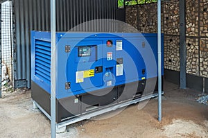 Stationary electric diesel generator