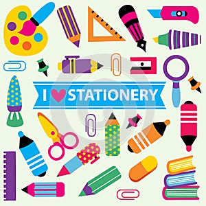 Stationery clip art set