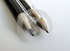 Stationery - pen and pencil tips with sharp details