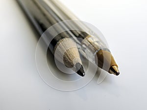 Stationery - pen and pencil tips with sharp details