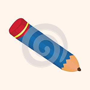 Stationery pencil theme elements vector,eps