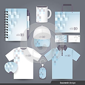 Stationery set design / Gift set template.