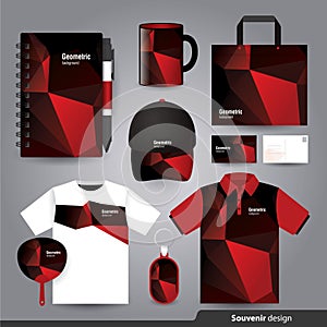 Stationery set design / Gift set template.