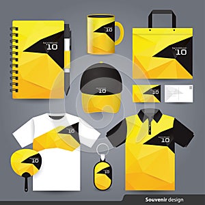 Stationery set design / Gift set template.