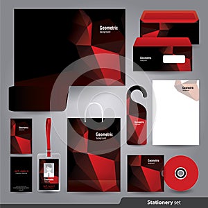 Stationery set design / Stationery set template.