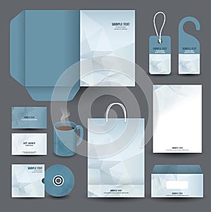 Stationery set design / Stationery template.