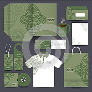 Stationery set design / Stationery template.