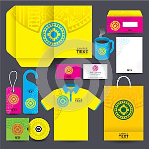 Stationery set design.