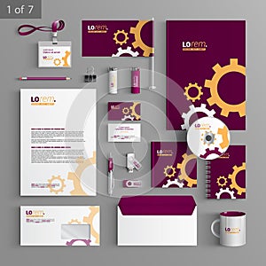 Stationery template design