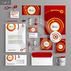 Stationery template design