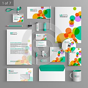 Stationery template design