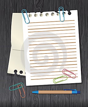 Stationery vector set