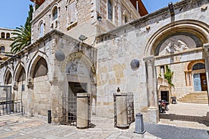 Stations of the Cross number III and IV located in the Jerusalem Armenian Quarter, Israel