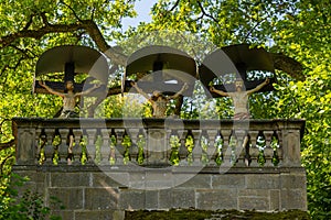 The Stations of the Cross at the St. Salvator rock chapel in SchwÃ¤bisch GmÃ¼nd. Baden Wuerttemberg, Germany, Europe