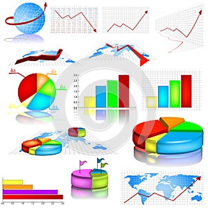 Statistic graph illustrations