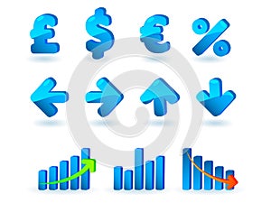 Statistic icons set