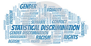 Statistical Discrimination - type of discrimination - word cloud