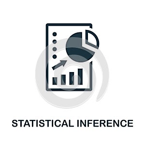 Statistical Inference icon. Simple element from business intelligence collection. Filled Statistical Inference icon for templates photo