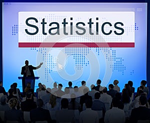 Statistics Analysis Business Information Report Concept