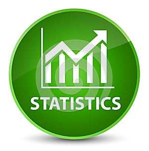 Statistics elegant green round button