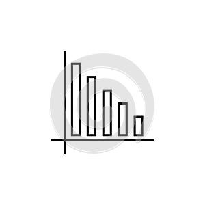 statistics icon. Element of online and web for mobile concept and web apps icon. Thin line icon for website design and development