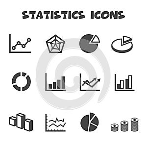 Statistics icons photo