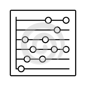 Statistics line vector icon which can easily modify or edit