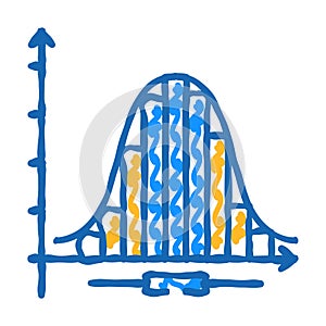 statistics math science education icon doodle illustration