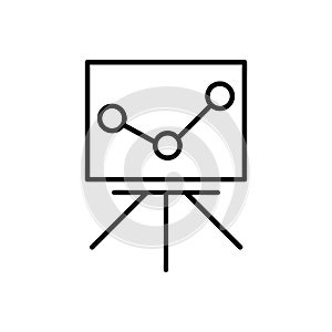 Statistics monitoring icon photo