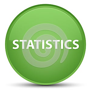 Statistics special soft green round button