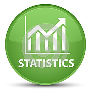 Statistics special soft green round button