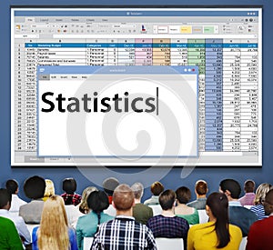 Statistics Stats Analysis Research Economic Financial Concept