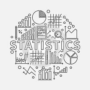 Statistics subject illustration