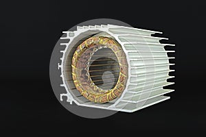 Stator electric motor photo