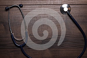 Statoscope over brown wooden table