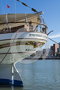 Statsraad Lehmkuhl moored in Helsinki