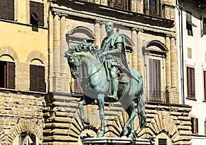 Statua equestre di Cosimo in Florence