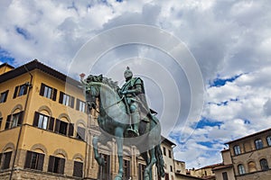 Statua equestre di Cosimo in Florence