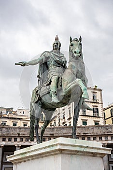 Statua Equestre di Ferdinando I di Borbone in Naples, Italy
