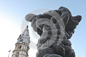 Statuary in front of City Hall, Philadelphia, Pennsylvania